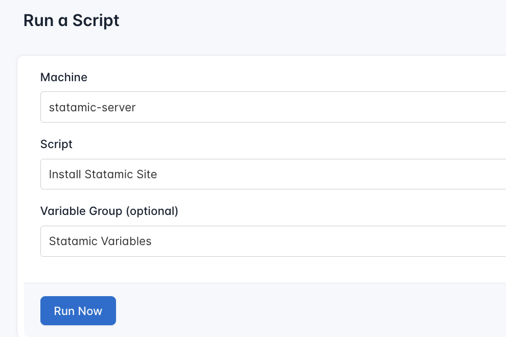 Screenshot of creating a new runlog