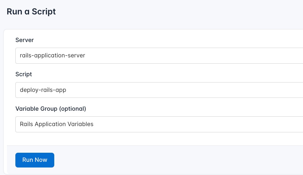 Screenshot of running the deploy Next.js script