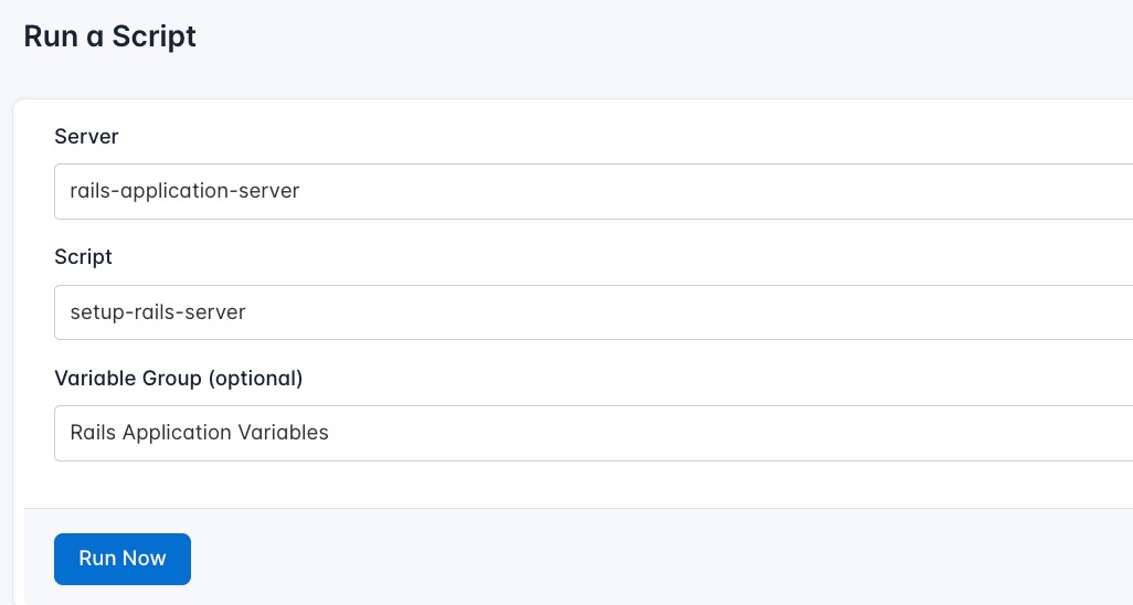 Screenshot of creating a new runlog